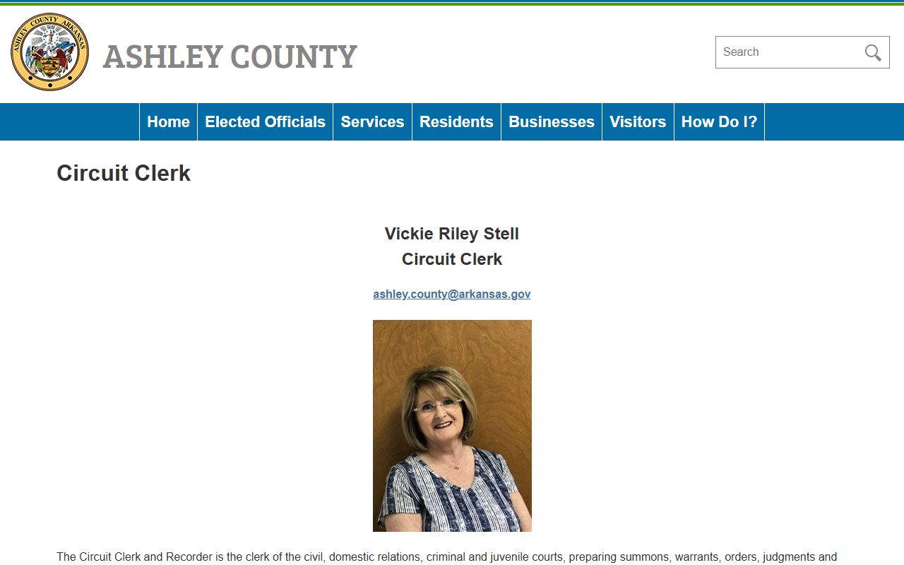 Ashley County police blotter and records from Ashley County Circuit Clerk