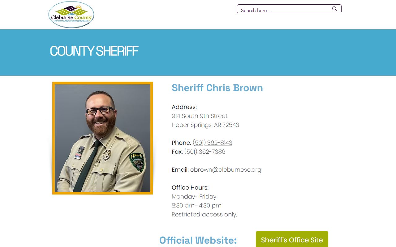 Cleburne County police blotter and records from Cleburne County Sheriff