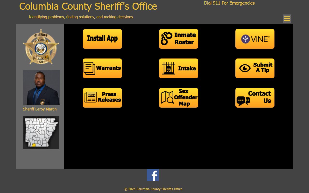 Columbia County police blotter and records from Columbia County Sheriff
